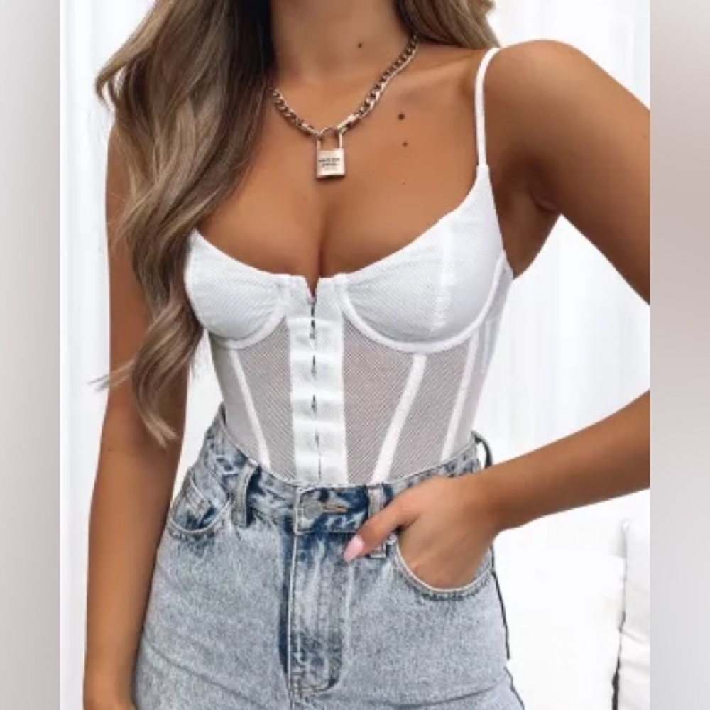 White Fox corset top